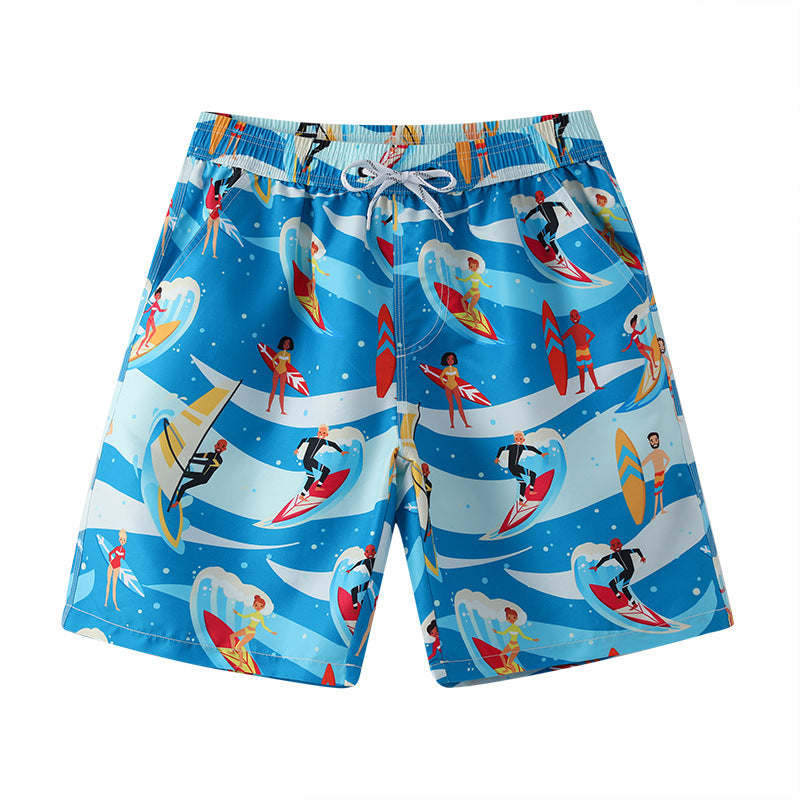 Wholesale Plus Size Couple Beach Shorts Polyester Swimwear